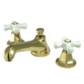 Kingston Brass KS4462PX 8" Widespread Bathroom Faucet, Polished Brass KS4462PX